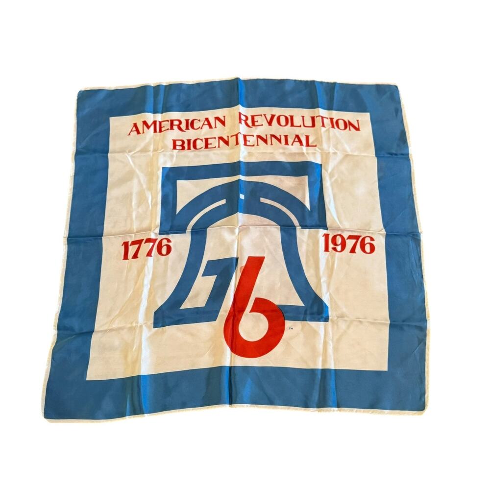 American Revolution 1976 Bicentennial Souvenir Square Neck Scarf